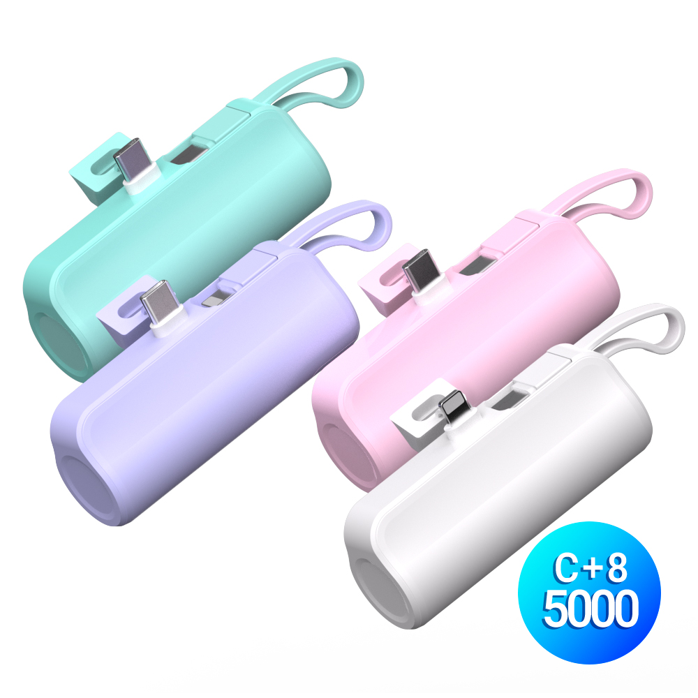 �����̾� 2in1 C to 8�� ��ŷ�� ��ü�� 5000mAh �������͸�